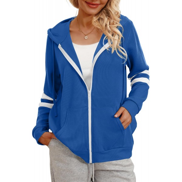  Hoodies for Women Zip Up Active Long Sleeve Lightweight Sweatshirts with Pocket